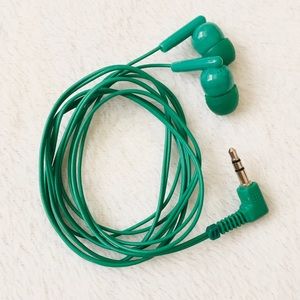 Aer Lingus Portable Wired Earbuds Green Standard Mobile Headphones